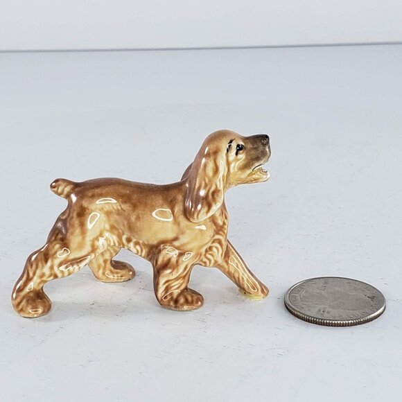 Hagen Renaker Cocker Spaniel Dog Figurine Missing Newspaper Figurine *Repaired* - Picture 8 of 10
